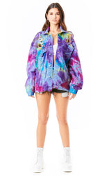 AUDREY SPLOTCH TIE DYE DENIM JACKET