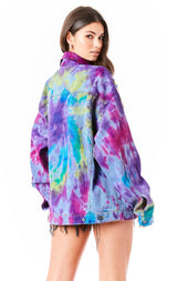 AUDREY SPLOTCH TIE DYE DENIM JACKET