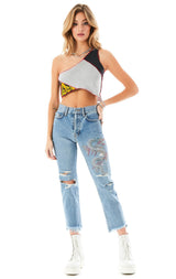EMELIA RHINESTONE DRAGON JEAN