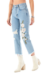 EMELIA ROSE EMBROIDERED JEAN