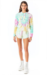 FIREWORK TIE DYE HOODED SWEATER