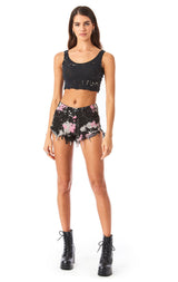 MOGAN CLOUD TIE DYE DENIM SHORT