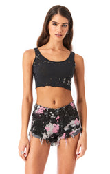 MOGAN CLOUD TIE DYE DENIM SHORT