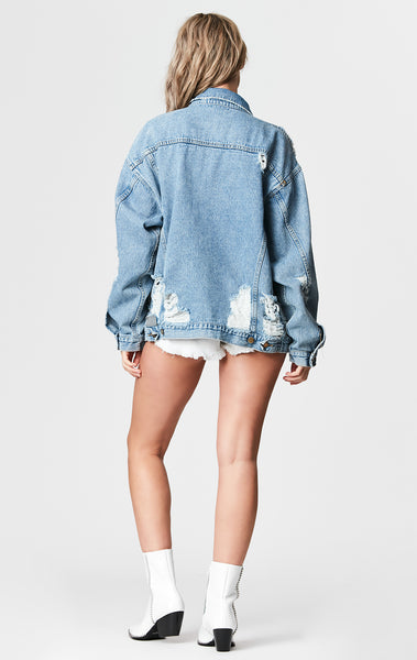 SOLAR AUDREY OVERSIZED DENIM JACKET