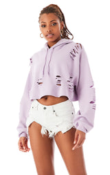 RIPPED HOODIE