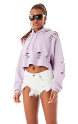 RIPPED HOODIE