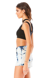 TITANIA BLEACH SPLOTCH DENIM SHORT