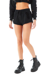 RIPPED DRAWSTRING SHORTS