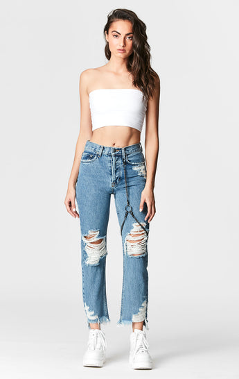 MARZ EMELIA CHAIN HARNESS JEAN
