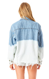 AUDREY DIP DYE JEWEL DENIM JACKET