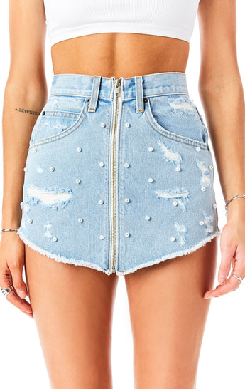 BEATRICE JASPER ZIP FRONT SKIRT