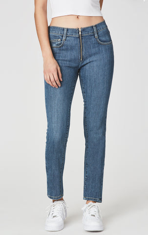 MIA FRONT ZIP SKINNY HIGH RISE JEAN