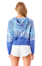 TIE DYE HOODED SWEATER