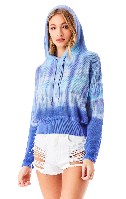 TIE DYE HOODED SWEATER
