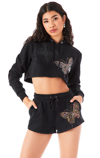 RHINESTONE BUTTERFLY CROPPED HOODIE BLACK?id=27959197171735