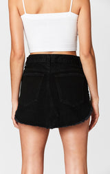 Carmar Denim: ADRIANA BLACK MICRO JEAN SKIRT - DENIM SKIRT
