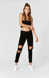 Carmar Denim: MIA CUTOUT CROP JEAN - JEANS