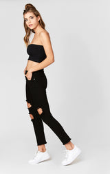 Carmar Denim: MIA CUTOUT CROP JEAN - JEANS