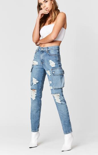 ALEXANDER CARGO SIDE POCKET HIGH RISE JEAN