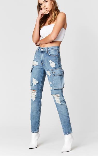 ALEXANDER CARGO SIDE POCKET HIGH RISE JEAN