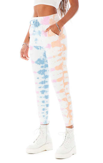 MULTICOLOR TIE DYE SWEATPANTS BLUE