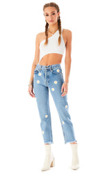 EMELIA DAISY EMBROIDERED JEAN