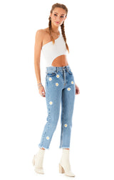 EMELIA DAISY EMBROIDERED JEAN