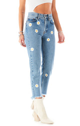 EMELIA DAISY EMBROIDERED JEAN