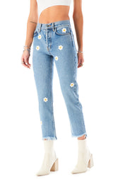EMELIA DAISY EMBROIDERED JEAN