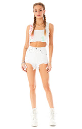 ALICE DOLOMITE DENIM SHORTS 1
