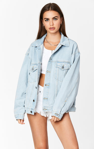 RHINESTONE SKULL AUDREY DENIM JACKET