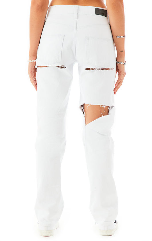 ALEXAS WHITE APATITE JEAN