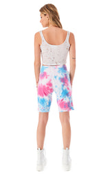 SPLOTCH TIE DYE SWEAT SHORT