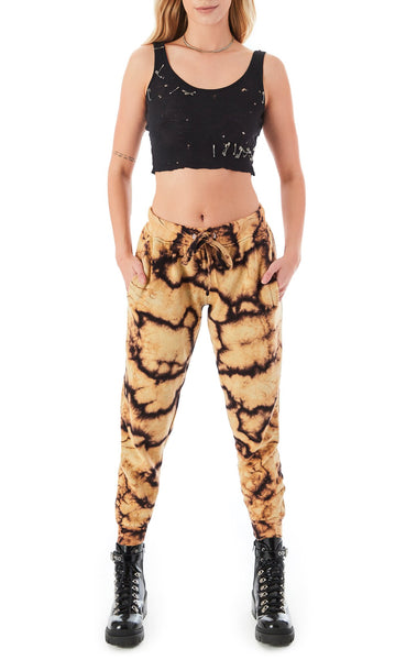 BLEACH TIE DYE SWEATPANTS