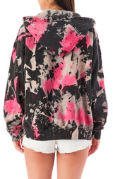 CLOUD TIE DYE ZIP UP SWEATSHIRT