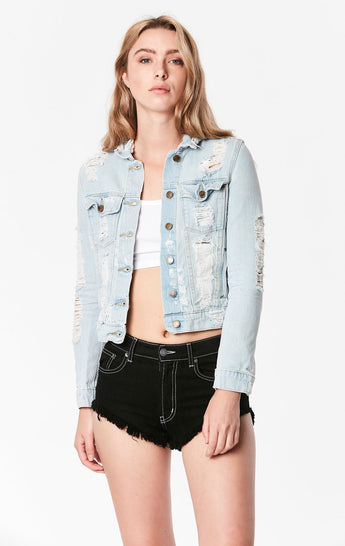 Carmar Denim: CARINA ROMEO DENIM JACKET - DENIM JACKET