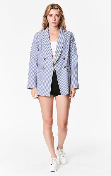 STRIPED BLAZER