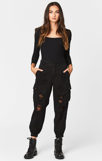 Carmar Denim: BAGGY GRINDED CARGO PANT - IMPORT PANT