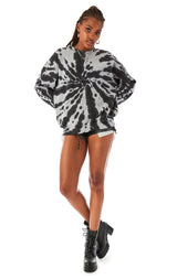 SPIRAL TIE DYE CREW NECK SWEATSHIRT