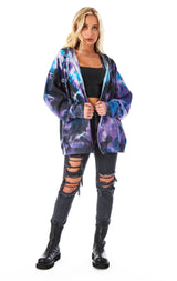 CLOUD TIE DYE ZIP UP SWEATSHIRT