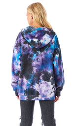 CLOUD TIE DYE ZIP UP SWEATSHIRT