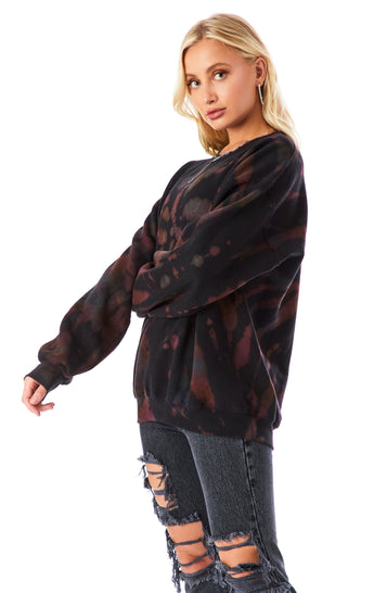 KALEIDOSCOPE TIE DYE CREW NECK SWEATSHIRT