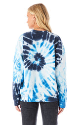 SPIRAL TIE DYE CREW NECK SWEATSHIRT