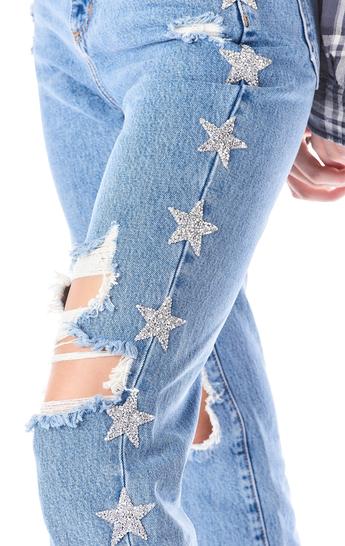 HERMIA SABELLA RHINESTONE STAR JEAN
