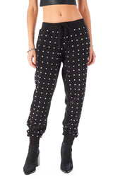 ALLOVER RHINESTONE SWEATPANTS