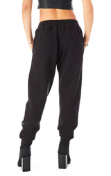 ALLOVER RHINESTONE SWEATPANTS