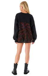 SPLICED KALEIDOSCOPE TIE DYE SWEATSHIRT