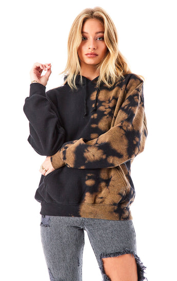 HALF BLEACH HOODIE