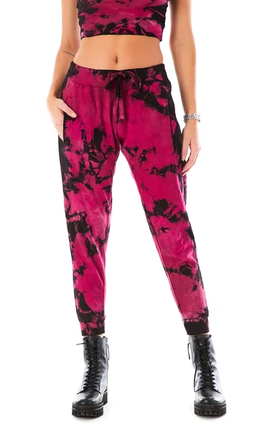 CRYSTAL TIE DYE SWEATPANTS