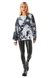 SPLOTCH TIE DYE CREW NECK SWEATSHIRT